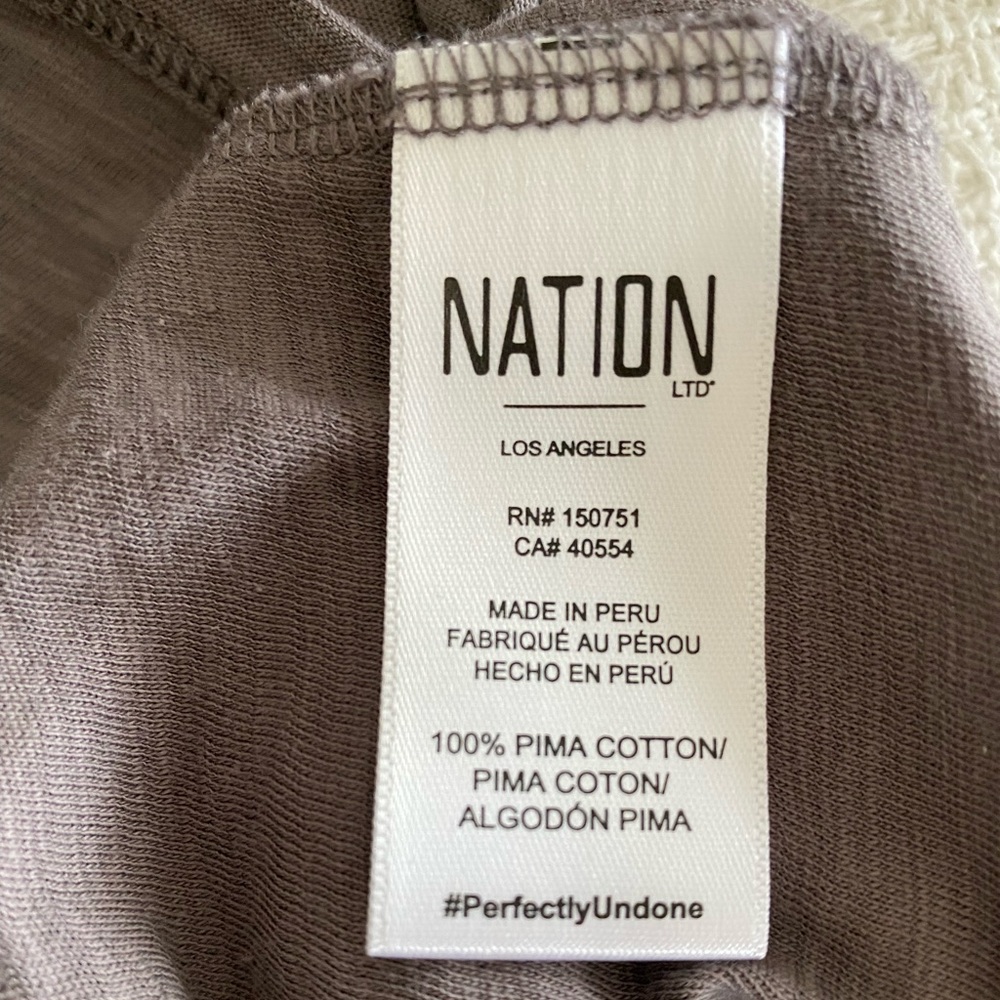 NATION LTD shirt size small